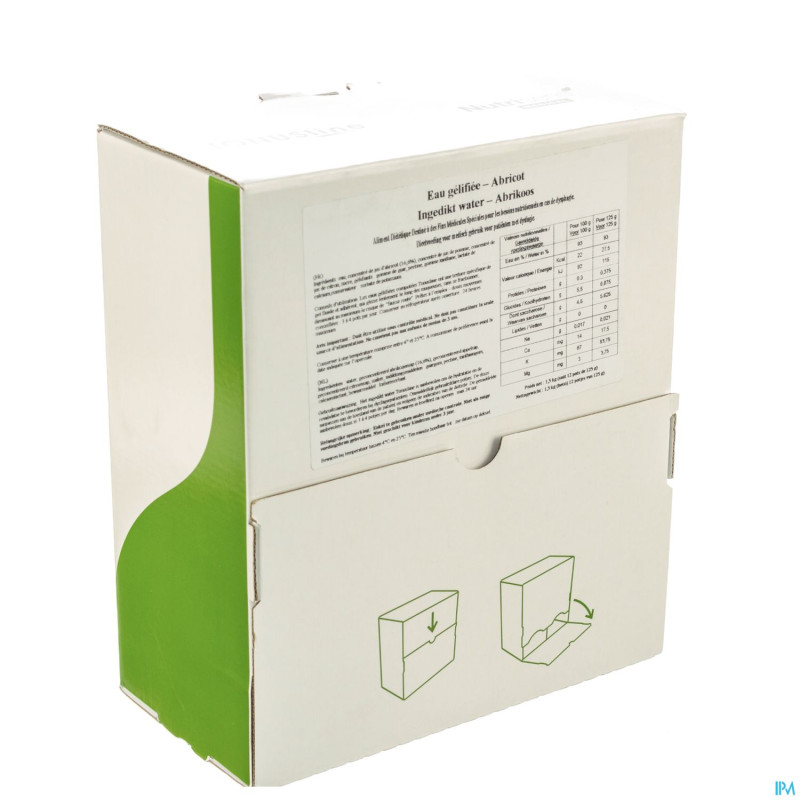 Eau gelifiee abricot    12x125ml