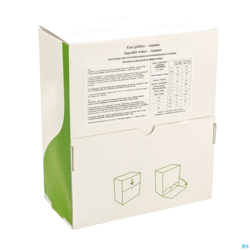 Eau gelifiee ananas    12x125ml