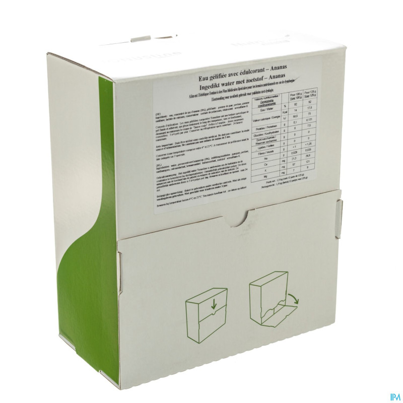 Eau gelifiee edulcore ananas    12x125ml