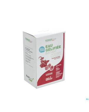 Eau gelifiee instant edulcore fruit rouges  10x25g