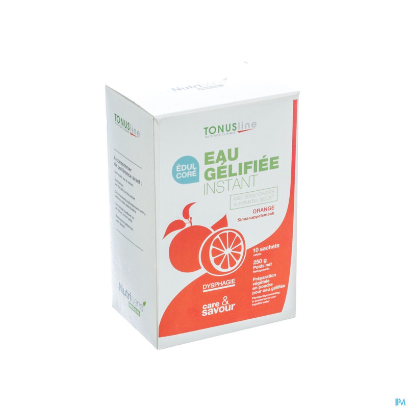 Eau gelifiee instant edulcore orange    10x25g