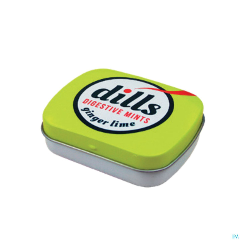 Dills ginger & lime mints s/sucre 15g