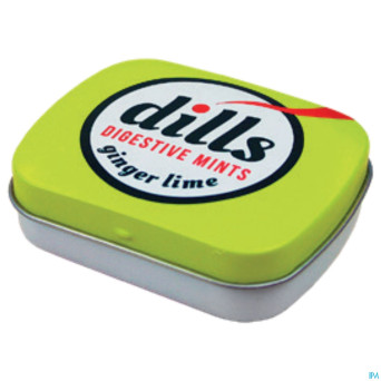 Dills ginger & lime mints s/sucre 15g