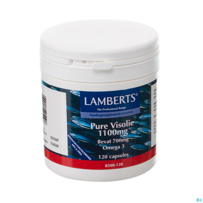 Lamberts pure visolie 1100mg    caps 120