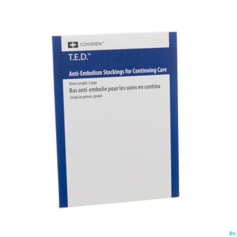 Rest.e.d. cont care knee stocking  l regul   black