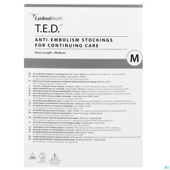 Rest.e.d. cont care knee stocking  m regul   beige