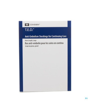 Rest.e.d. cont care knee stocking  l regul   beige