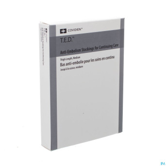 Rest.e.d. cont care thigh stocking  m short  white