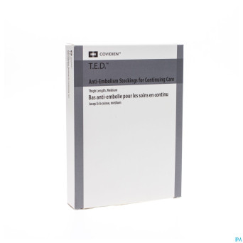 Rest.e.d. cont care thigh stocking  m regul  white