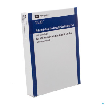 Rest.e.d. cont care thigh stocking  l long   white