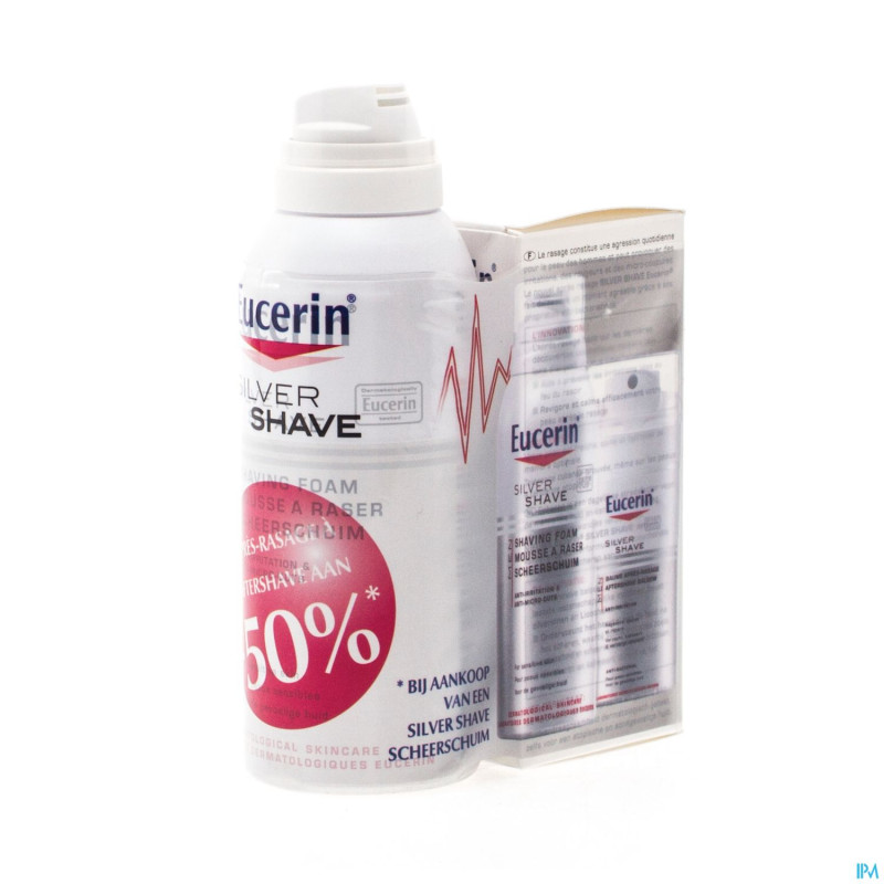 Eucerin silver shave msse a raser+aftershave -50%