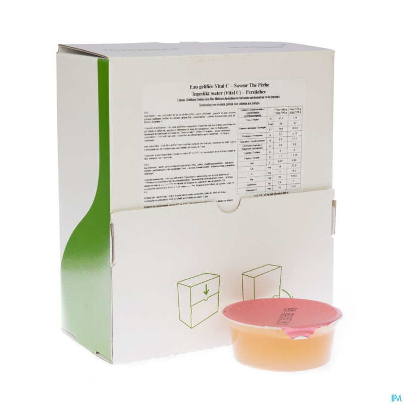 Eau gelifiee vital c the peche    12x125ml