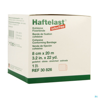 Haftelast bande coh. latex free    8cmx20m 30826