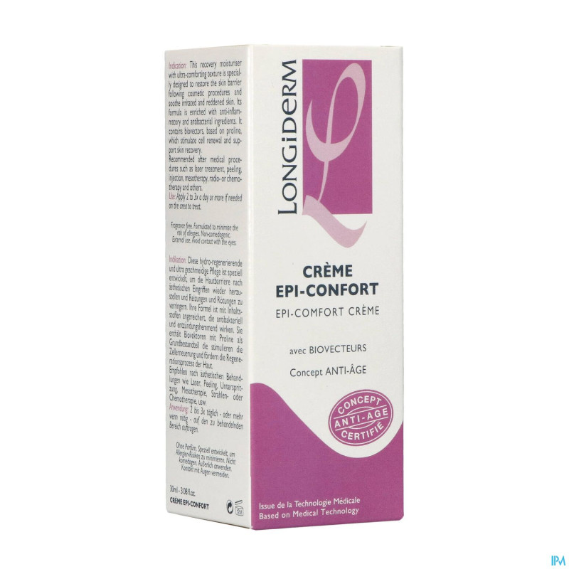 Longiderm creme epi-confort    30ml