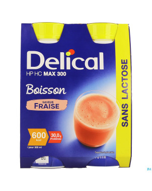 Delical max 300 fraise    4x300ml