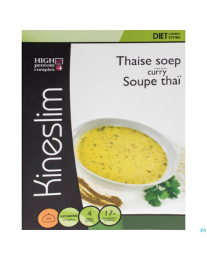 Kineslim soupe thai curry pdr 4x25g
