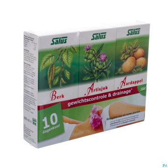 Salus pacquet minceur jus boul./artich/pdt 3x200ml