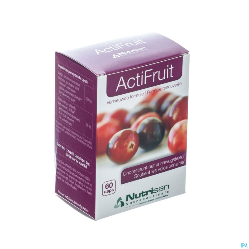 Actifruit    pot caps 60    nutrisan