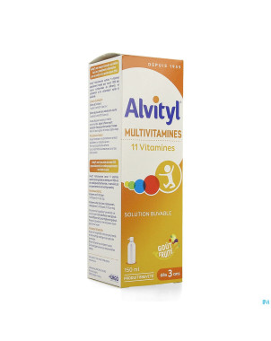 Alvityl multivitamines sol buv. fl 150ml