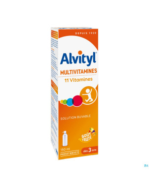Alvityl multivitamines sol buv. fl 150ml