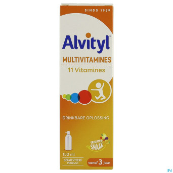 Alvityl multivitamines sol buv. fl 150ml