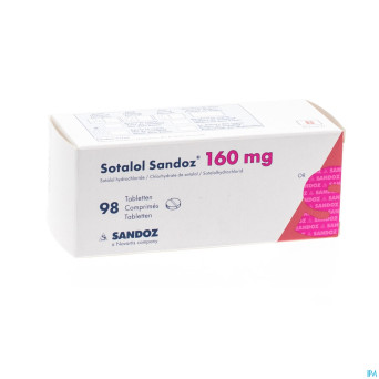 Sotalol sandoz comp 98 x 160 mg