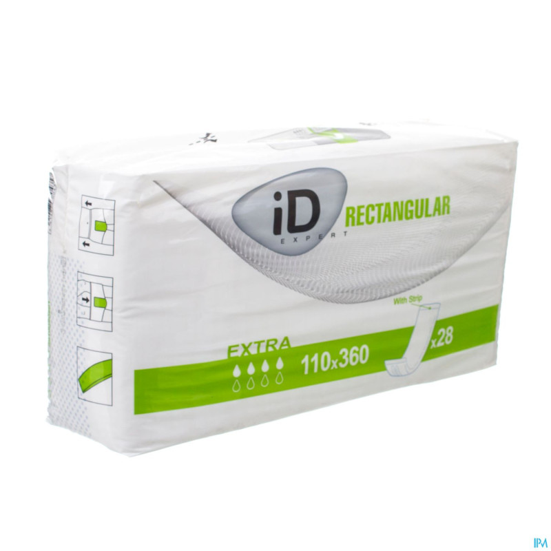 Id expert rectangular pe+strip 110x360mm 28