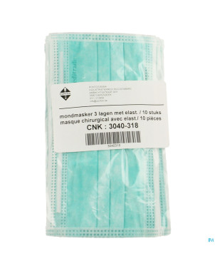 Masque chirurgical 3pl elastique 10    pontos