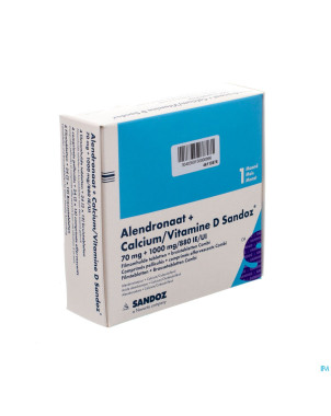 Alendronate calci/vit d sandoz 1x(4enr+24comp eff)
