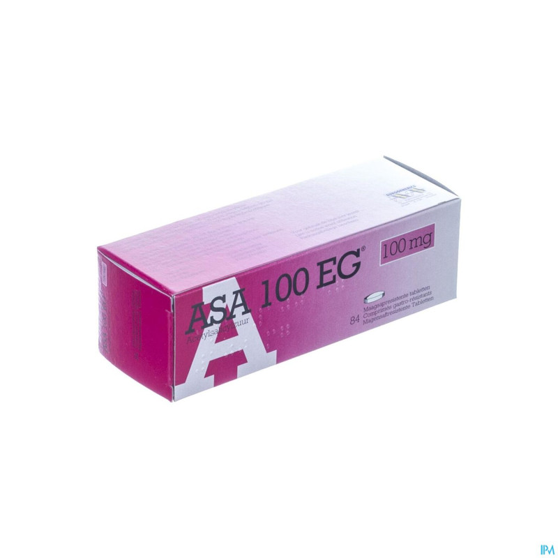 Asa 100 eg comp gastroresist.  84 x 100mg