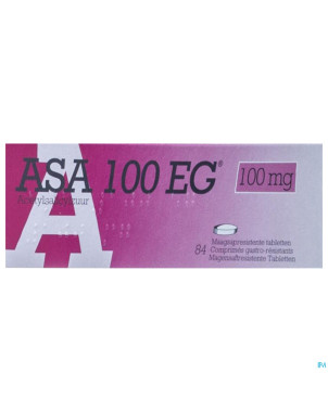Asa 100 eg comp gastroresist.  84 x 100mg