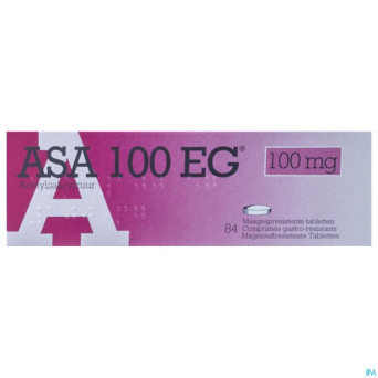 Asa 100 eg comp gastroresist.  84 x 100mg