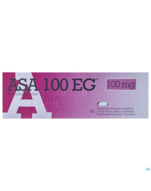 Asa 100 eg comp gastroresist.  84 x 100mg