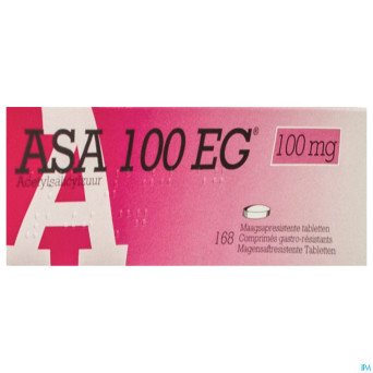 Asa 100 eg comp gastroresist. 168x100mg