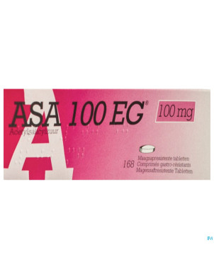 Asa 100 eg comp gastroresist. 168x100mg