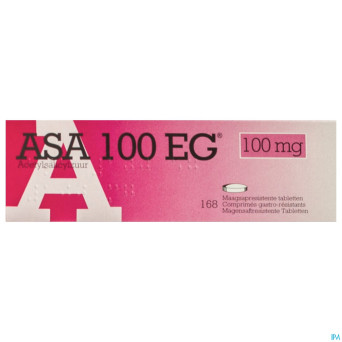 Asa 100 eg comp gastroresist. 168x100mg