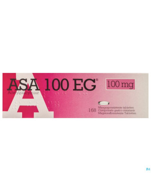Asa 100 eg comp gastroresist. 168x100mg
