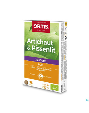 Ortis artichaut-pissenlit bio    comp 2x18