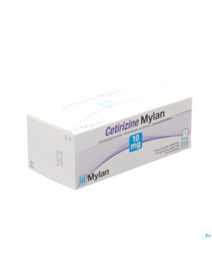 Cetirizine mylan 10 mg comp pell 100 x 10 mg