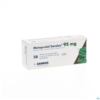 Metoprolol  95mg sandoz tabl lib prol  28x 95mg