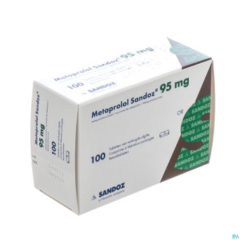 Metoprolol  95mg sandoz tabl lib prol 100x 95mg