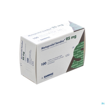 Metoprolol  95mg sandoz tabl lib prol 100x 95mg