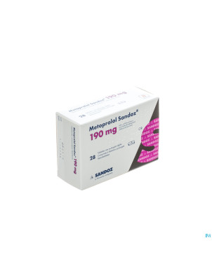 Metoprolol 190mg sandoz tabl lib prol  28x190mg