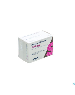Metoprolol 190mg sandoz tabl lib prol  60x190mg