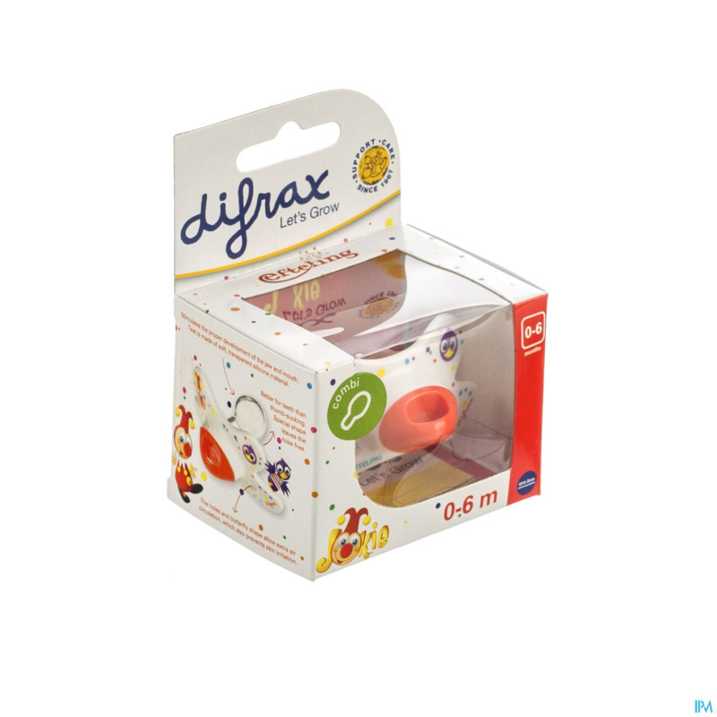 Difrax sucette combi 0-6 combi jokie