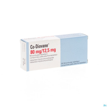 Co diovane  80mg/12,5mg pi pharma comp pel 56 pip