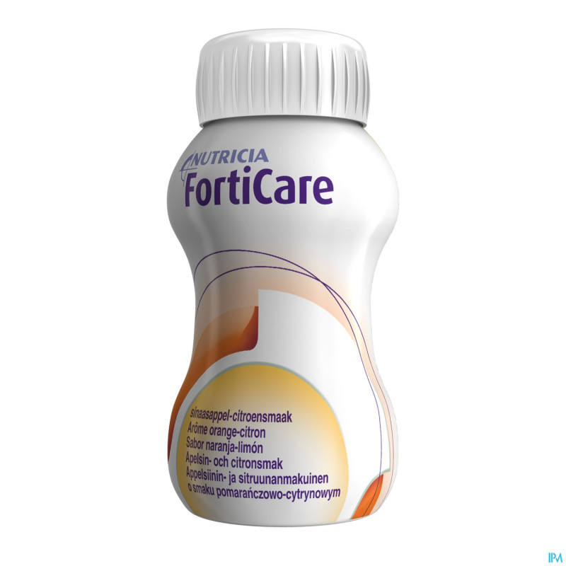 Forticare drink orange-citron  bout.4x125ml 570891