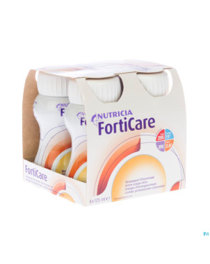 Forticare drink orange-citron  bout.4x125ml 570891