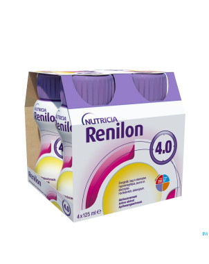 Renilon 4.0 abricot    bouteille 4x125ml 570978