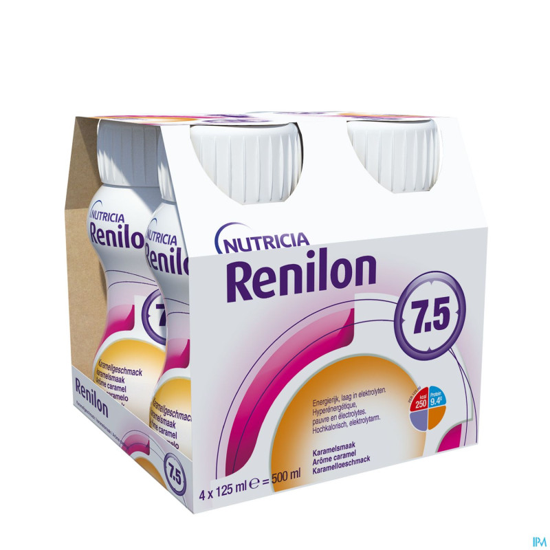 Renilon 7.5 caramel    bouteille 4x125ml 570978